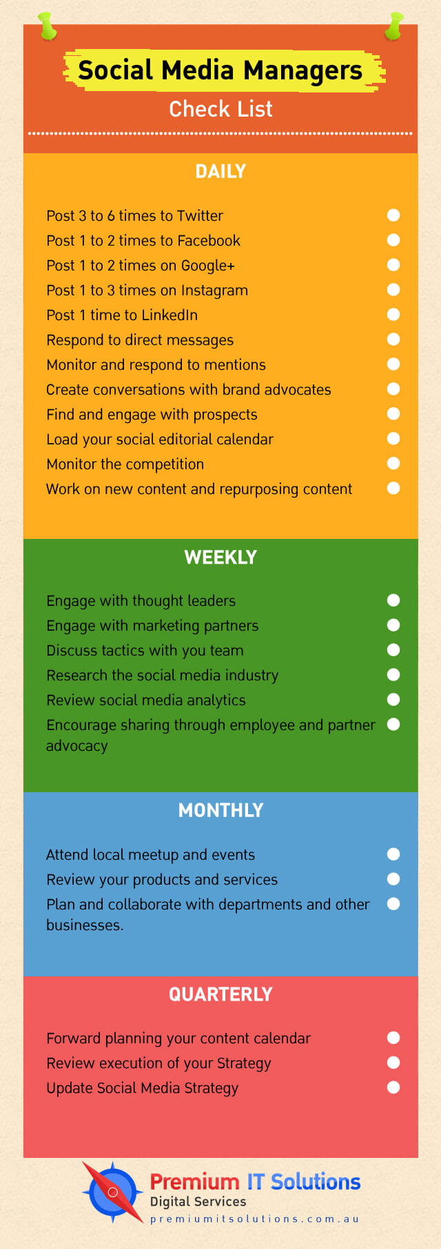 Print the Social Media Checklist for Business